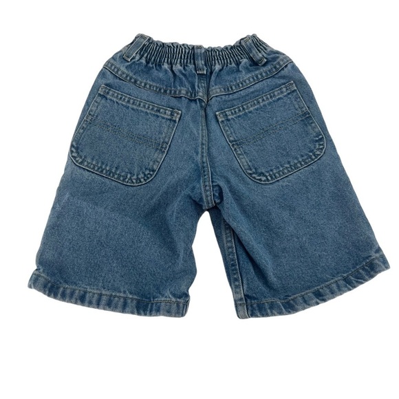 Faded Glory Loose Fit Cinched Waist Bermuda Jean Shorts Size 5 Kid’s - Picture 3 of 5